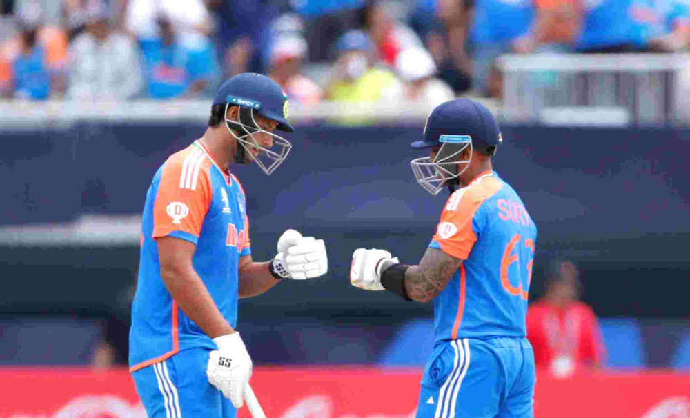 IND vs USA: Surya and Due added 67 runs for 4th wicket (Photo: ©BCCI/X) T20 World Cup 2024, IND vs USA: Suryakumar Yadav and Shivam Due added 67 runs for 4th wicket | Walking Wicket (Photo_ ©BCCI_X)