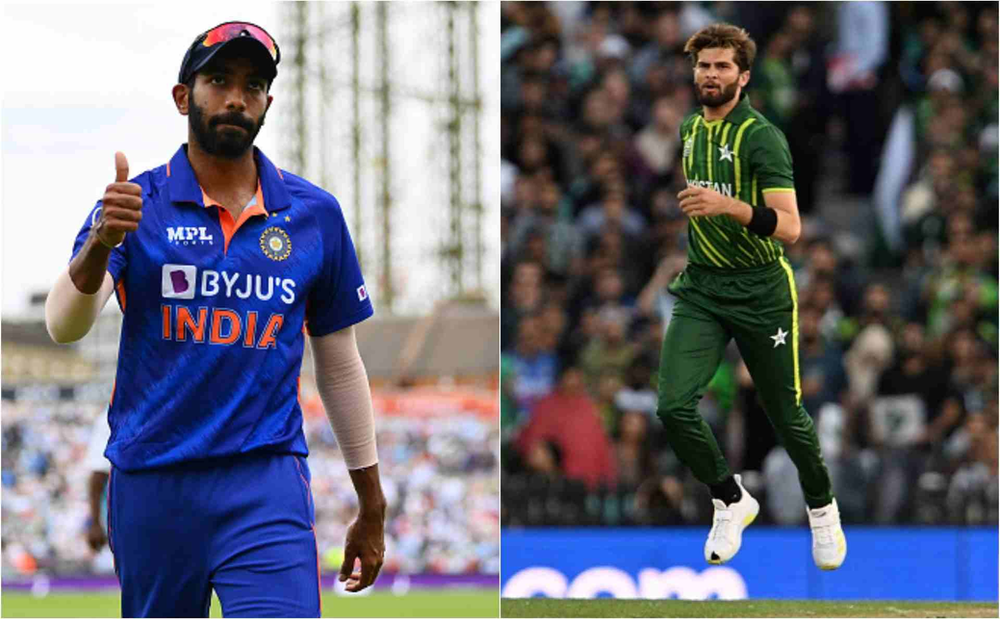 Asia Cup 2023, India vs Pakistan_ Jasprit Bumrah vs Shaheen Shah Afridi comparative analysis in ODIs _Walking wicket (Images_ ©ICC_Twitter)