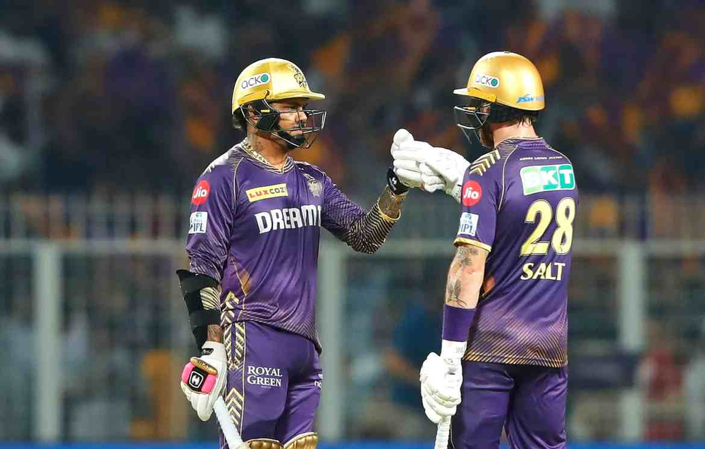 IPL 2024, KKR vs PBKS_ Phil Salt, Sunil Narine added 138 off 63 balls for 1st wicket _ Walking Wicket (Images_ ©BCCI_IPLT20)