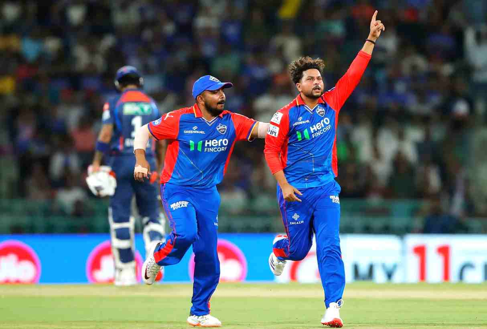IPL 2024: Kuldeep Yadav took 3-20 against LSG (Images: ©BCCI/IPLT20) IPL 2024, LSG vs DC_ Kuldeep Yadav took 3-20 against LSG; Delhi beat Lucknow _ Walking Wicket (Images_ ©BCCI_IPLT20)