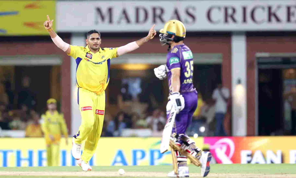 IPL 2024, CSK vs KKR_ Tushar Deshpande took 3-33 against KKR; CSK beat KKR _ Walking Wicket (Images_ ©BCCI_IPLT20)