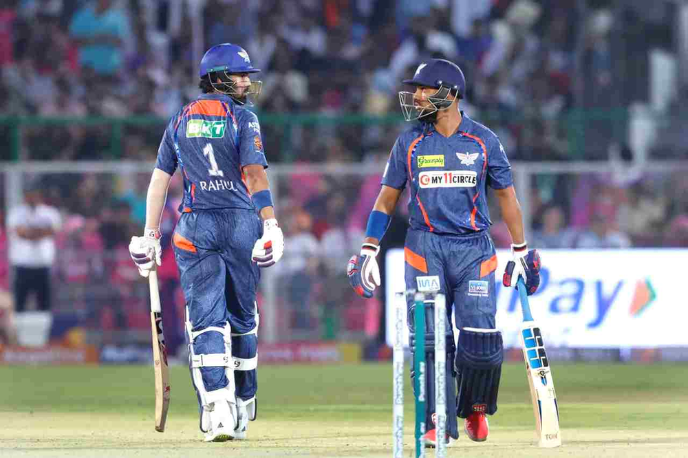 IPL 2024, RR vs LSG_ KL Rahul, Nicholas Pooran added 85 off 52 balls  _ Walking Wicket (Images_ ©IPL_X)