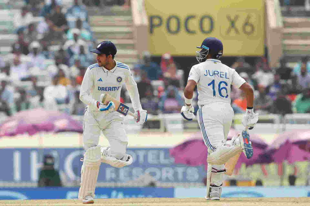 India vs England, 4th Test, Day 4_ Shubman Gill, Dhruv Jurel take India home against England _ Walking Wicket (Images_ ©BCCI_Twitter)