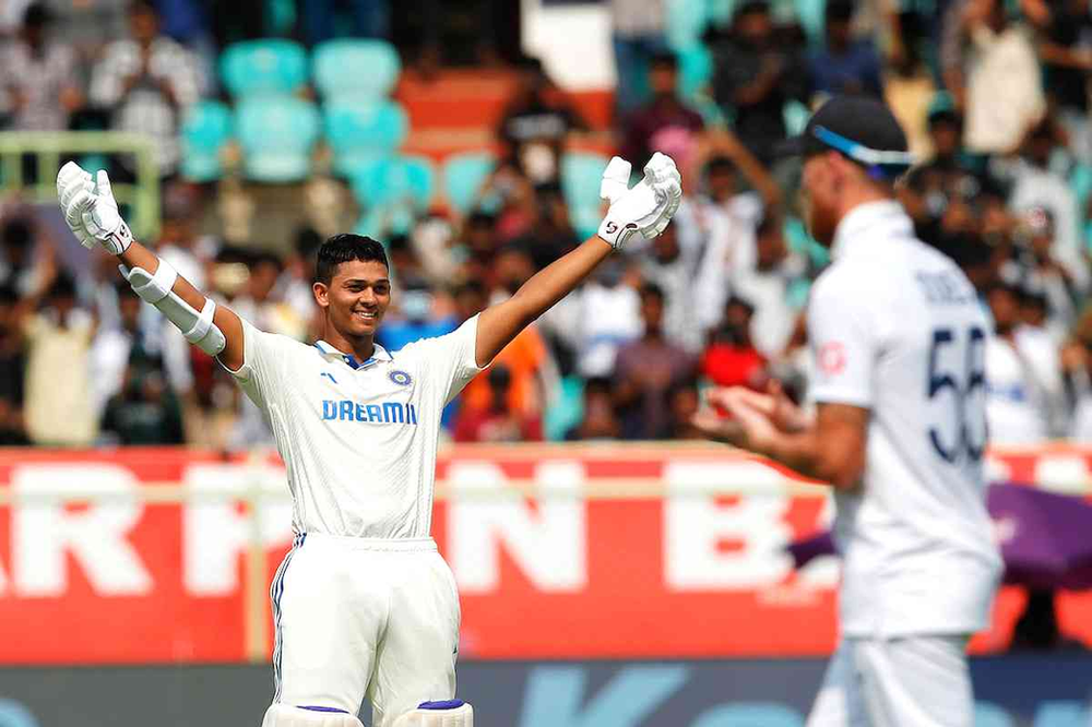 India vs England, 2nd Test, Day 1_ Yashasvi Jaiswal remained unbeaten on 179 on Day 1 _ Walking Wicket (Images_ ©BCCI_Twitter)