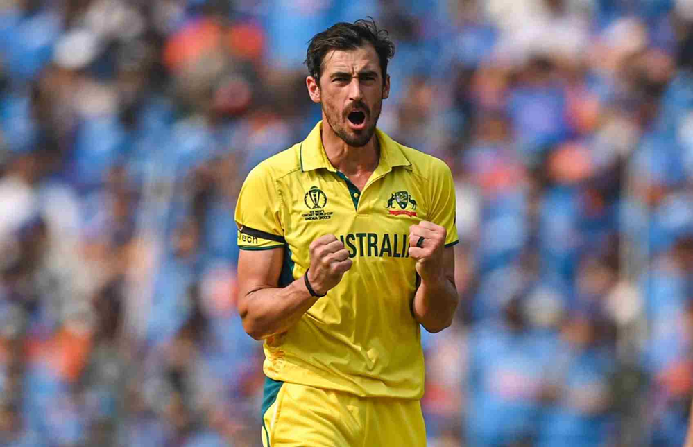 CWC 2023, Final, India vs Australia_ Mitchell Starc took 3-55 against India in final  _ Walking Wicket (Photo_ ©ICC_Twitter)