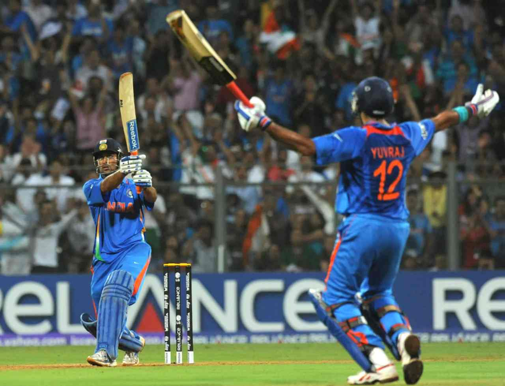 IND vs SL, 2011 World Cup Final_ MS Dhoni, Yuvraj Singh took India over the line and won Cricket World Cup  _ Walking wicket (Images_ ©ICC_Twitter)