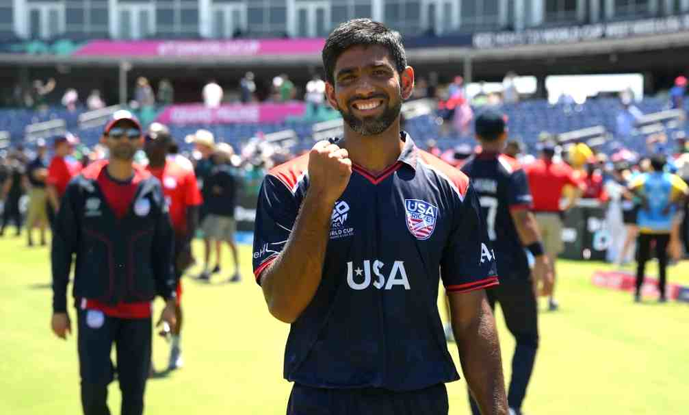 T20 World Cup 2024, USA vs PAK_ Saurabh Netravalkar's 2-18 and superover bowling help USA beat Pakistan _ Walking Wicket (Source_ ©ICC_X)