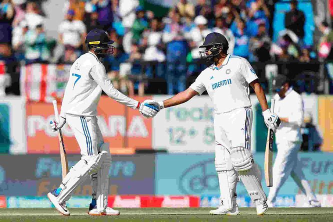 India vs England, 5th Test, Day 2_ Rohit Sharma, Shubman Gill scored hundred for India _ Walking Wicket (Images_ ©BCCI_Twitter)