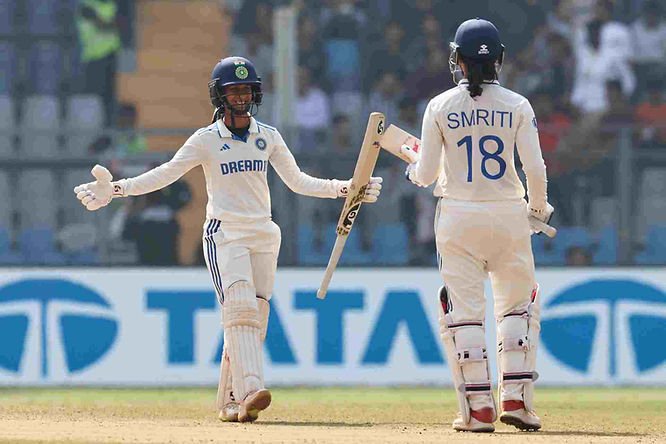 India Women vs Australia Women, Only Test_ India beat Australia Women; IND W beat AUS W _ Walking Wicket (Photo_ ©BCCIWomen_Twitter)