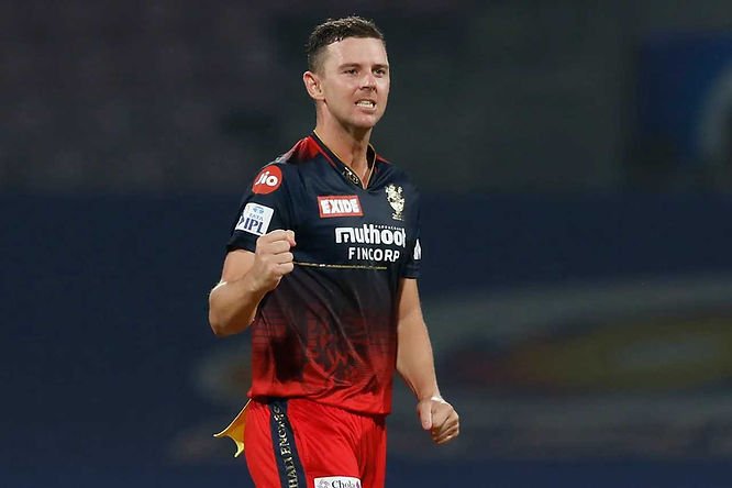 IPL 2022, LSG vs RCB, Top Performances_ IPL 2022, LSG vs RCB, Top Performances_ Josh Hazlewood took 4-25 against LSG and help RCB beat LSG _ Walking Wicket (Images ©BCCI_IPL)