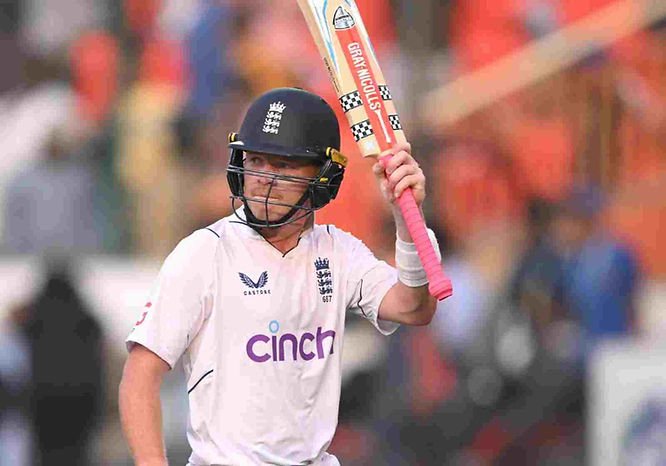 India vs England, 1st Test, Day 4_ Ollie Pope scored 196 for England in 2nd innings _ Walking Wicket (Images_ ©englandcricket_Twitter)