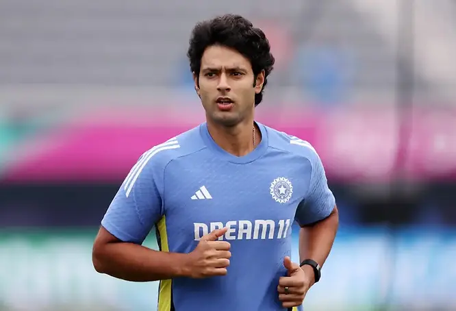 Shivam Dube could be India's pace bowling all-rounder prospects for BGT 2024-25 | Walking Wicket (Images_ ©ICC/X)