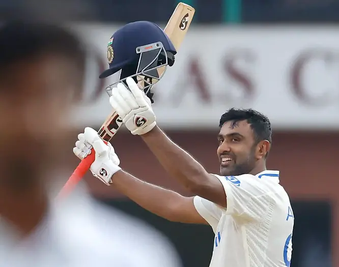 Ravichandran Ashwin rescue India with a hundred batting at no. 8 against Bangladesh| Walking Wicket (Images_ ©BCCI_X)