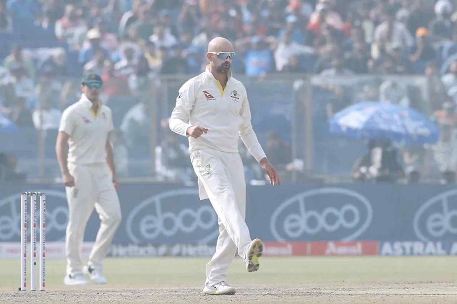 Border Gavaskar Trophy 2022-23, India vs Australia, 2nd Test, Day 2_ Nathan Lyon took 5-67 against India in first innings of Delhi Test; Nathan Lyon takes 100 wickets against India _ Walking Wicket (Images_ ©BCCI_Twitter)