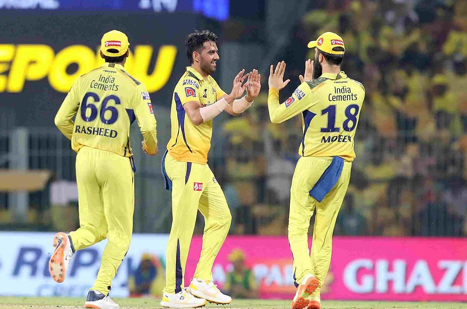 IPL 2023, CSK vs KKR, Top Performances_ Deepak Chahar took 3-27 in opening spell against KKR; KKR beat CSK _ Walking wicket (Images_ ©IPL_Twitter)