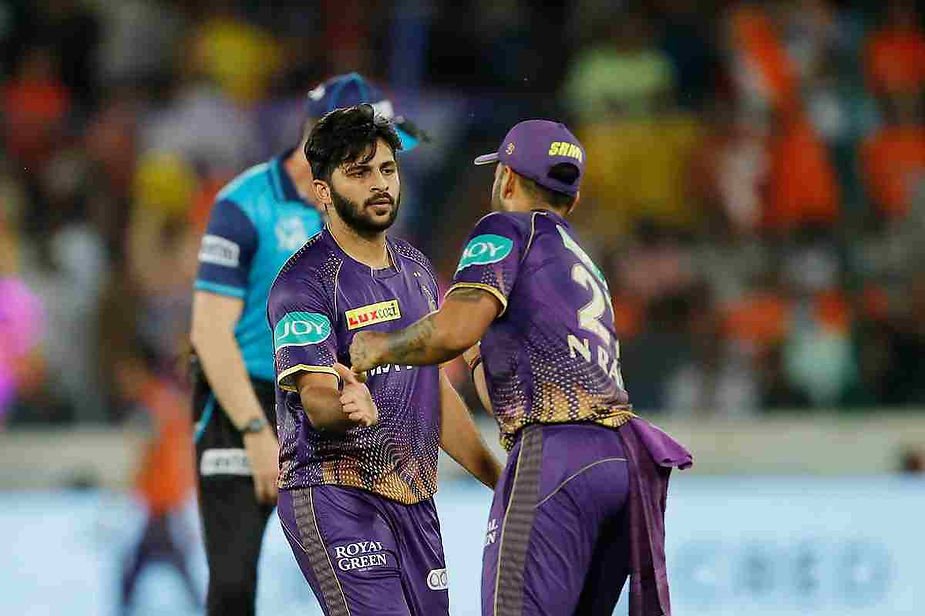 IPL 2023, SRH vs KKR, Top Performances_ Shardul Thakur took 2-23 against SRH; KKR beat SRH _Walking wicket (Images_ ©IPL_Twitter)