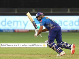 Rohit Sharma becomes first Indian and seventh overall player to hit 400 T20 Sixes. (©GettyImages)