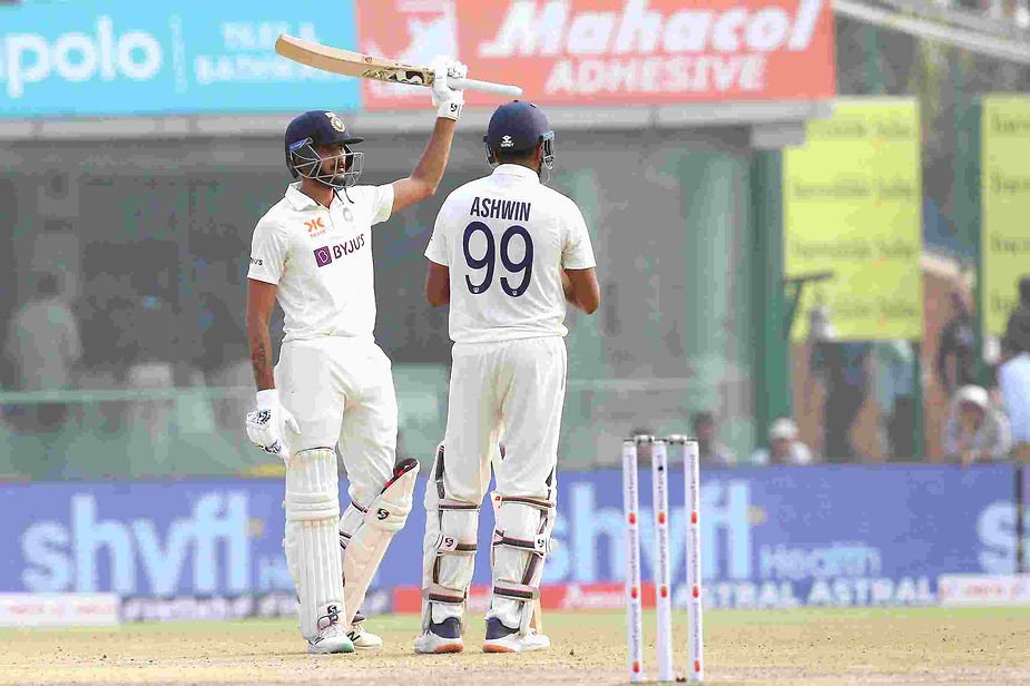 Border Gavaskar Trophy 2022-23, India vs Australia, 2nd Test, Day 2_ Axar Patel-Ravichandran Ashwin added 114 runs for 8th wicket in Delhi Test _ Walking Wicket (Images_ ©BCCI_Twitter)