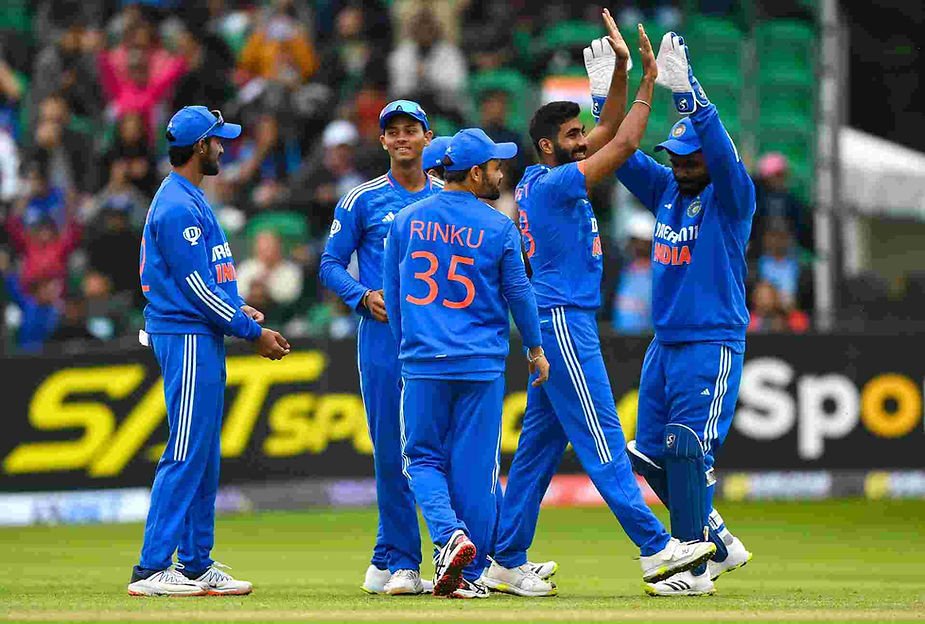 IRE vs IND, 1st T20I 2023_ India beat Ireland by 2 runs as per D_L method _Walking wicket (Images_ ©BCCI_Twitter)