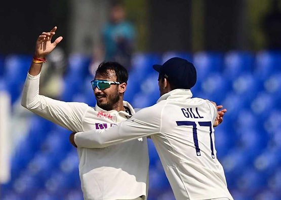 Bangladesh vs India, 1st Test, Day 4, Top Performances_ Axar Patel took 3-50 on Day 4 of Chattogram Test; India need 4 wickets on Day 5 _ Walking Wicket (Source_ ©AFP_Getty Images)