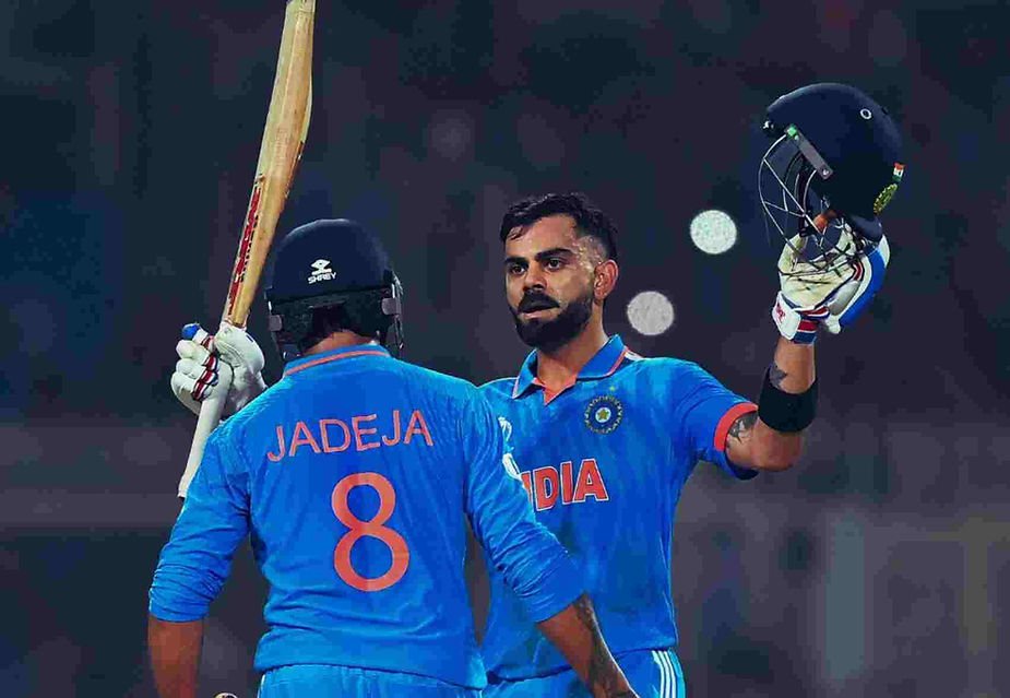 CWC 2023, India vs South Africa_ Virat Kohli scored 49th ODI hundred; India beat South Africa _ Walking Wicket (Photo_ ©BCCI_Twitter)