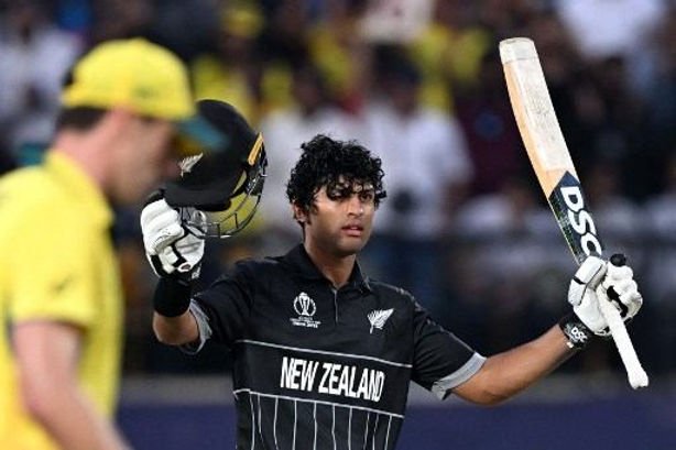 CWC 2023, Australia vs New Zealand_ Rachin Ravindra scored hundred against Australia _ Walking Wicket (Photo_ ©Twitter)