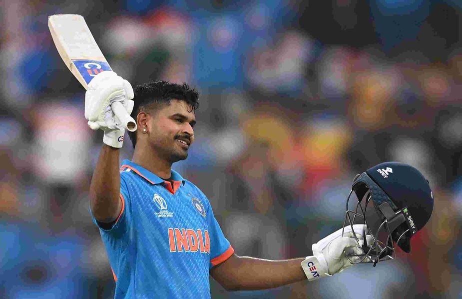 CWC 2023, India vs Netherlands_ Shreyas Iyer scored century (128 off 94) against Netherlands _ Walking Wicket (Photo_ ©BCCI_Twitter)