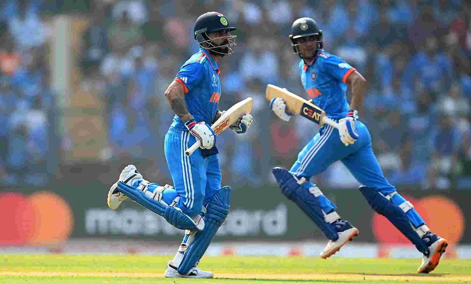 CWC 2023, India vs Sri Lanka_ Virat Kohli-Shubman Gill added 189-run for 2nd wicket for India _ Walking Wicket (Photo_ ©BCCI_Twitter)