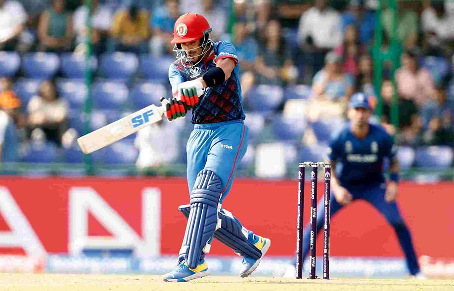 CWC 2023, Afghanistan vs England_ Rahmanullah Gurbaz scored 80 off 57 against England _ Walking Wicket (Photo_ ©acbofficials_Twitter)
