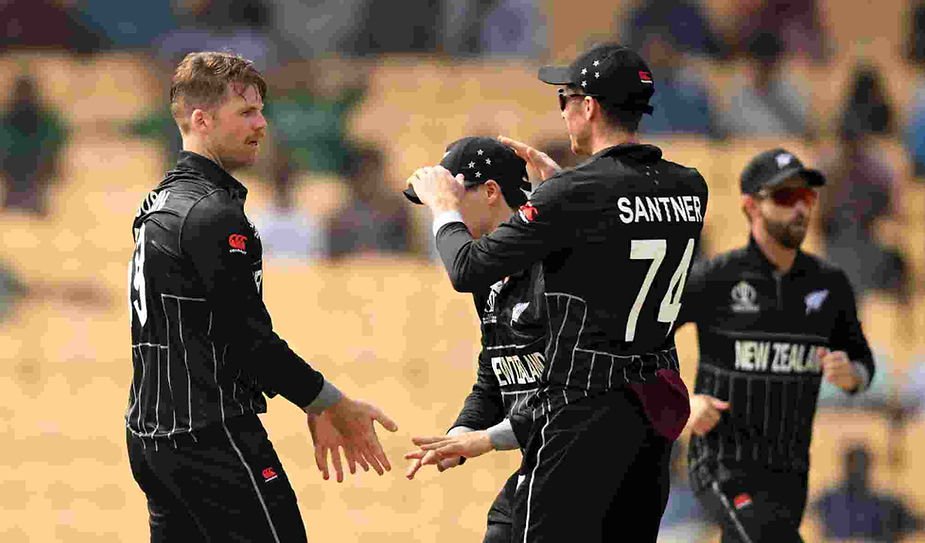 CWC 2023 New Zealand vs Bangladesh: New Zealand beat Bangladesh | Walking Wicket (Photo_ ©Blackcaps_Twitter)