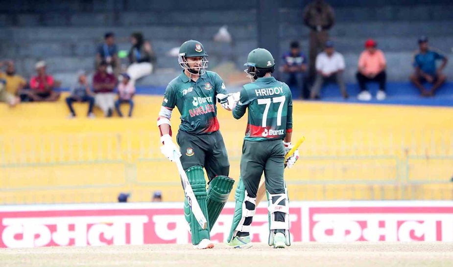 Asia Cup 2023, IND vs BAN, Super 4_ Shakib Al Hasan, Towhid Hridoy added 101 for 5th wicket; BAN beat India_ Walking wicket (Images_ ©bcbtigers_Twitter)