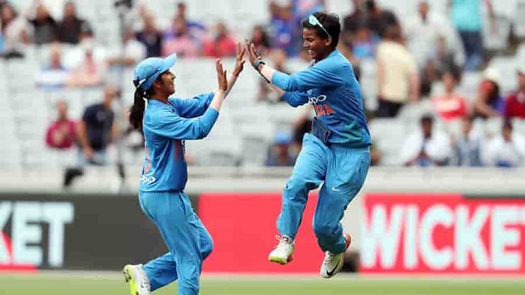Deepti Sharma three maiden in four overs and 3 wickets. First Indian to do so. South Africa vs India Women T20I