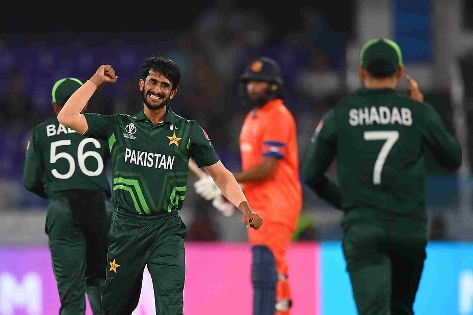 Cricket World Cup 2023, PAK vs NED_ Hasan Ali took two wickets against Netherlands; PAK beat NED_ Walking Wicket (Photo_ ©TherealPCB_Twitter)