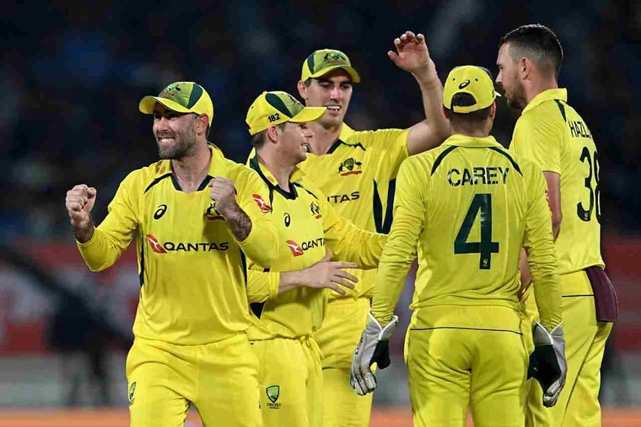 IND vs AUS 2023, 3rd ODI: Australia beat India in Rajkot ODI| Walking wicket (Images_ ©ICC/Twitter)
