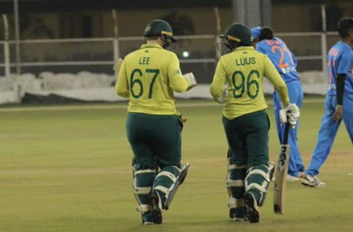 Lizelle Lee and Sune Luss hand over India women 105 runs defeat in the final T20I at Surat