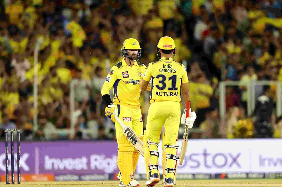 IPL 2023, GT vs CSK, Final, Top Performances_ Devon Conway, Ruturaj Gaikwad added 74-run for opening stand; CSK won 5th IPL title _ Walking wicket (Images_ ©IPL_Twitter)