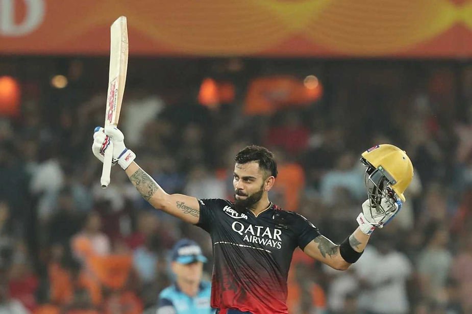IPL 2023, SRH vs RCB, Top Performances_ Virat Kohli smashes 6th IPL century; scored 100 off 63 against SRH _ Walking wicket (Images_ ©IPL_Twitter)