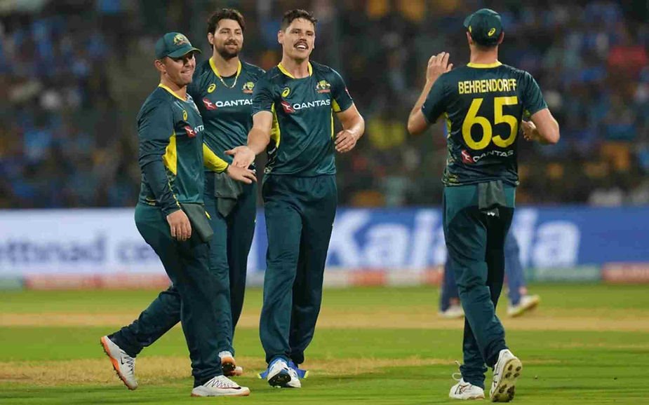 India vs Australia, 5th T20I_ Ben Dwarshuis took 2-30 against India _ Walking Wicket (Photo_ ©BCCI_Twitter)