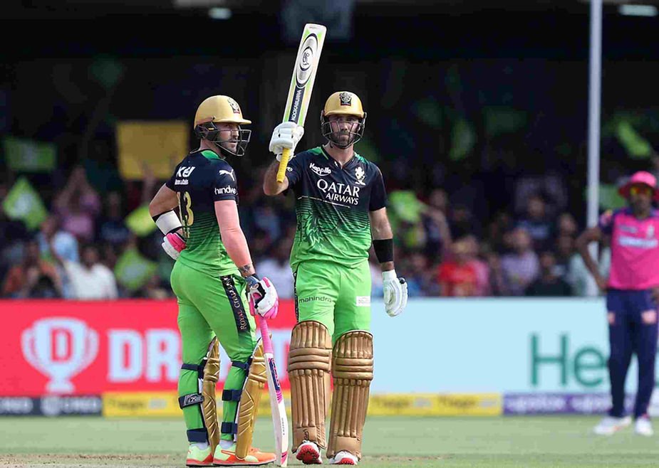 IPL 2023, RCB vs RR, Top Performances: Glenn Maxwell-Faf Du Plessis added 127 runs off 66 balls against RR | Walking wicket (Images_ ©IPL_Twitter)