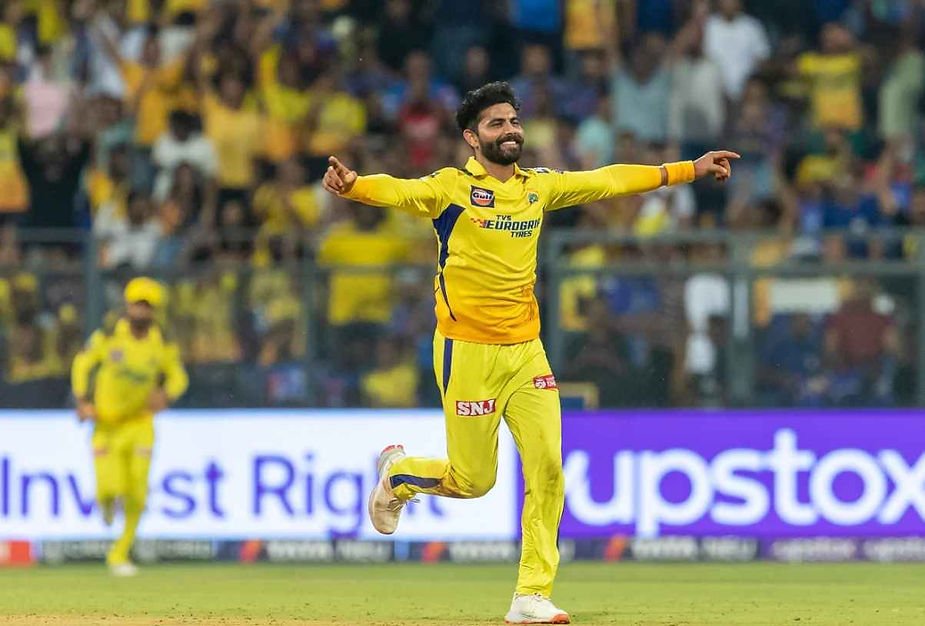 IPL 2023, MI vs CSK, Top Performances_ Ravindra Jadeja took 3-20 against Mumbai Indians; CSK beat MI _ Walking wicket (Images_ ©IPL_Twitter)