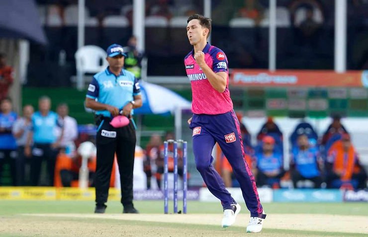 IPL 2023, SRH vs RR, Top Performances_ Trent Boult gets 2 wickets in first over of SRH innings _ Walking Wicket (Images_ ©IPL_Twitter)