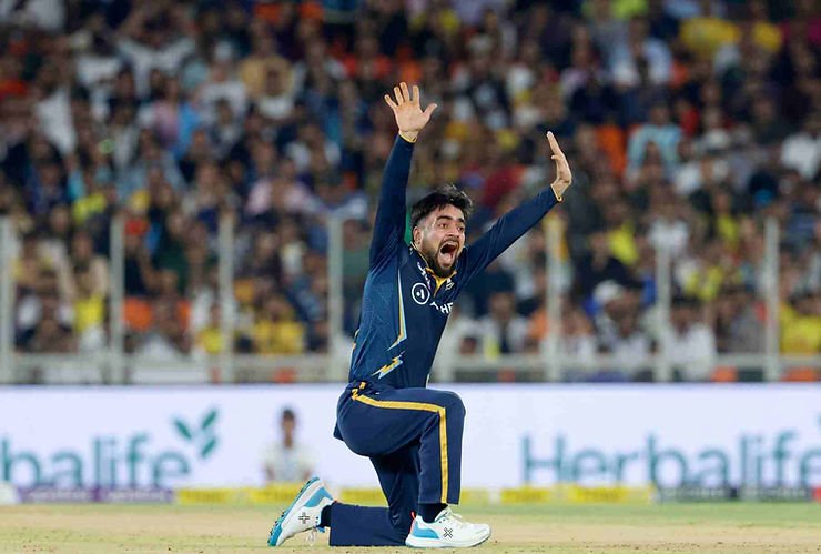 IPL 2023, CSK vs GT, Top Performances_ Rashid Khan took 2-26 against CSK in first game of IPL 2023 _ Walking Wicket (Images_ ©IPL_Twitter)