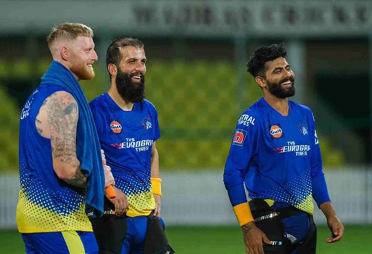 IPL 2023_ Ben Stokes was bought by CSK for INR 16.25 crore in IPL 2023 Min-auction _  Walking Wicket (Images_ ©ChennaiIPL_Twitter)