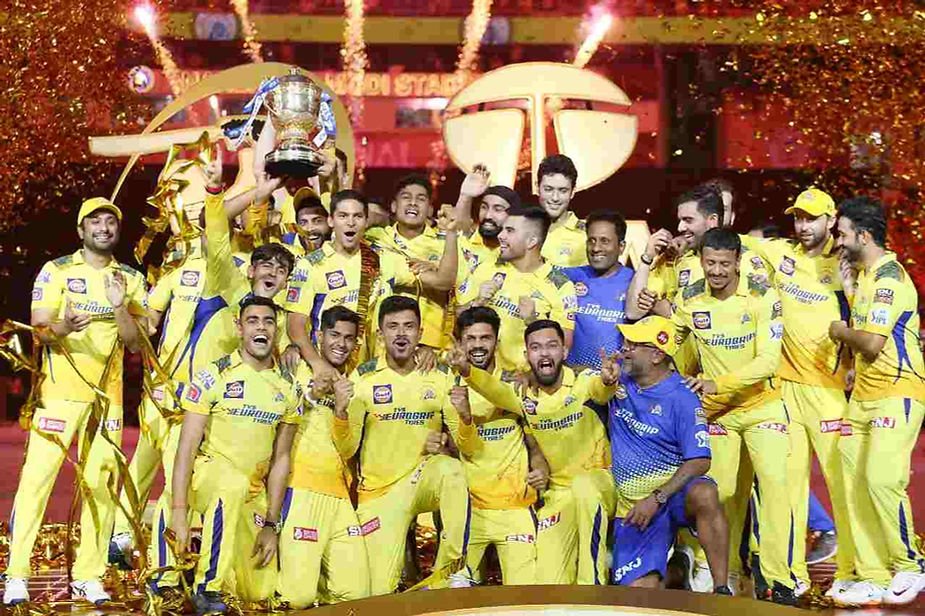 IPL 2023_ Chennai Super Kings (CSK) lift 5th IPL title and equal Mumbai Indians' record _ Walking wicket (Images_ ©IPL_Twitter)
