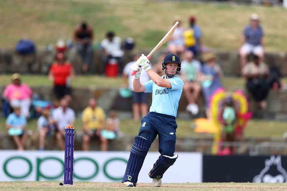 ICC U-19 WC 2022, Final, Ind vs Eng_ Bawa's 5-31, 35 and Sindhu's 50_ give India 5th Youth WC win. James Rew scored valiant 95 for England. (©ICC/GettyImages)