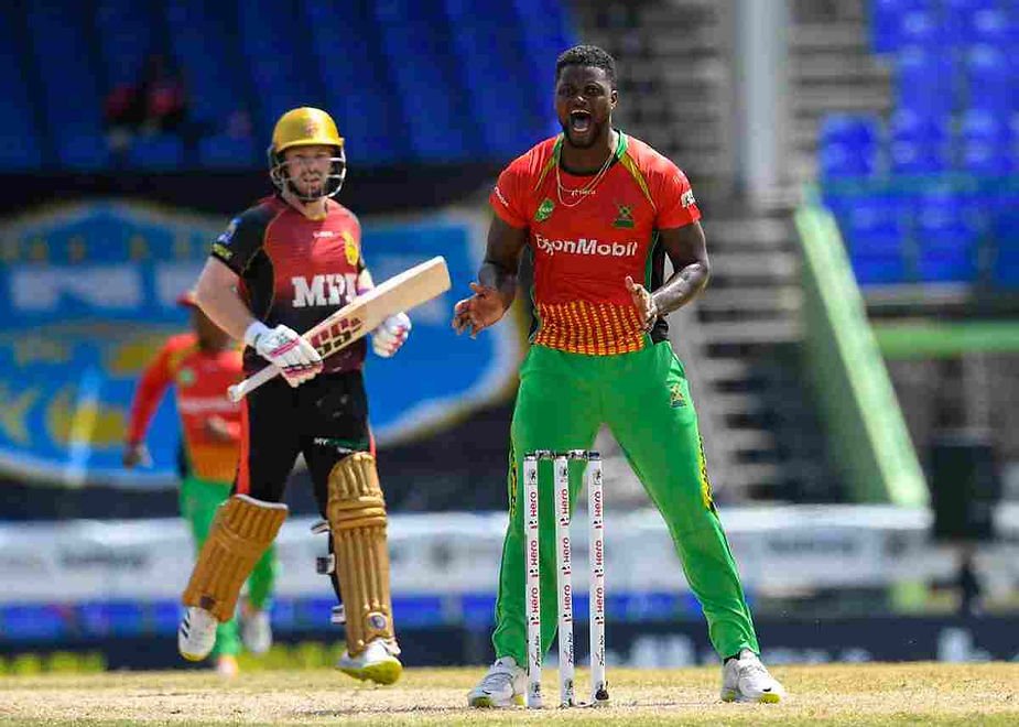 IPL 2022 Mega-Auction: Top 5 Rookie Overseas players likely to create ripples at the auction. Romario Shepherd, West Indies all-rounder was the second-highest wicket taker in the CPL T20 2021. (©CPLT20_GettyImages)