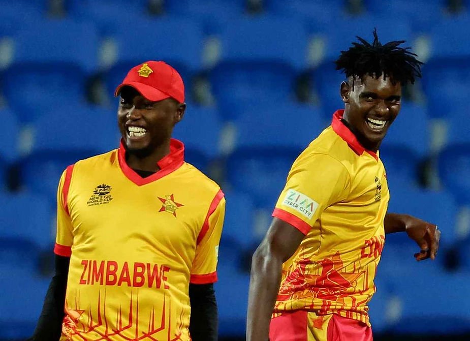 ICC Men's T20 World Cup 2022, Round 1, Group B, Scotland v Zimbabwe_  Tendai Chatara, Richard Ngarava share four wickets among them against Scotland; Zimbabwe beat Scotland and qualify for Super 12 _ Walking Wicket (Photo_ ©AFP/Getty)