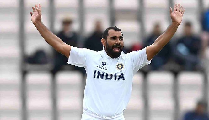 WTC Final, India vs NZ, Day 5_ Mohammed Shami took 4-76 in first innings against New Zealand _ Walking Wicket (Photo_ ©X_Twitter)