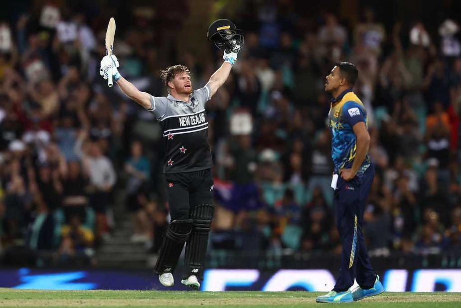 ICC Men's T20 World Cup 2022, Super 12, Group 1, New Zealand vs Sri Lanka_ Glenn Phillips scores century (104) against Sri Lanka in T20 World Cup; New Zealand beat Sri Lanka _ Walking Wicket (Source_ ©ICC via Getty Images)