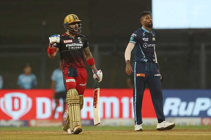 IPL 2022, RCB vs GT, Top Performances_ Virat Kohli completes 7000 runs for RCB across IPL and CPL _ Walking Wicket (Images ©BCCI_IPL)
